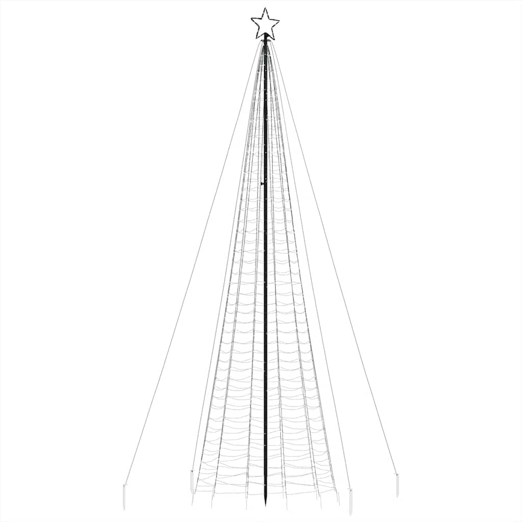 Albero Di Natale A Led Con Punte 1534 Led Colorato 500 cm - Image 4