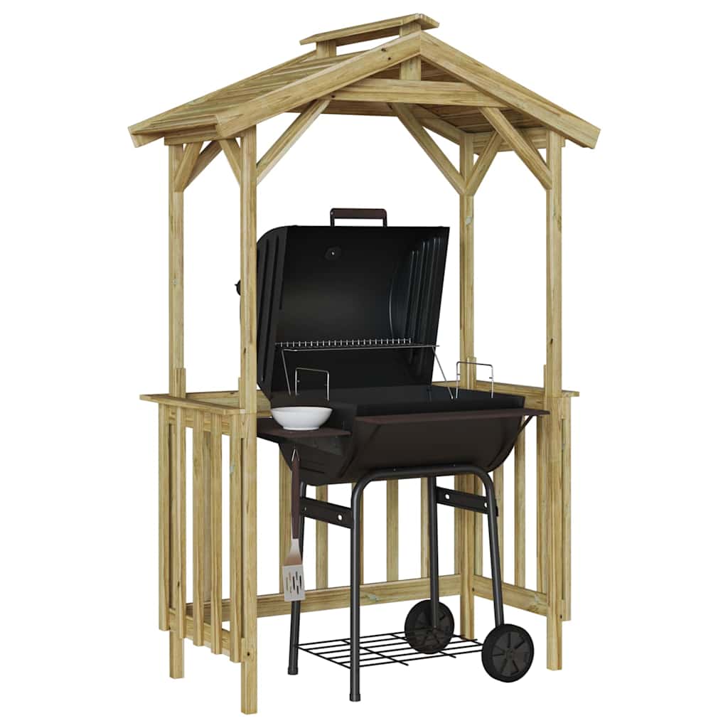 Casetta Per Barbecue Marrone 133.5 X 63 X 200 cm - Image 3