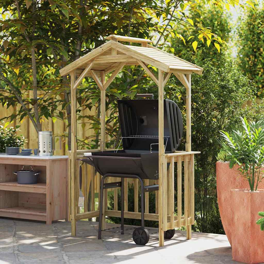 Casetta Per Barbecue Marrone 133.5 X 63 X 200 cm - Image 4