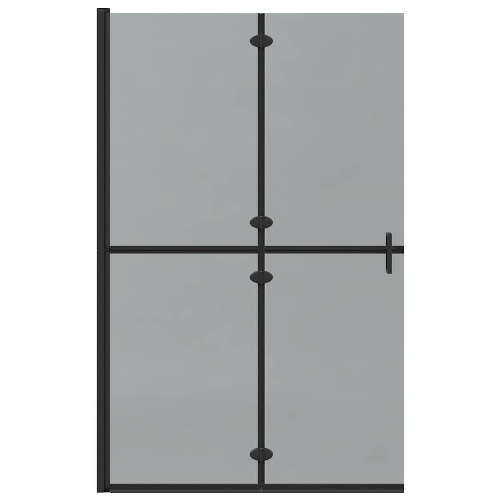 Parete Doccia WalK-In Nero E Trasparente Scuro 120 X 190 cm - Image 5