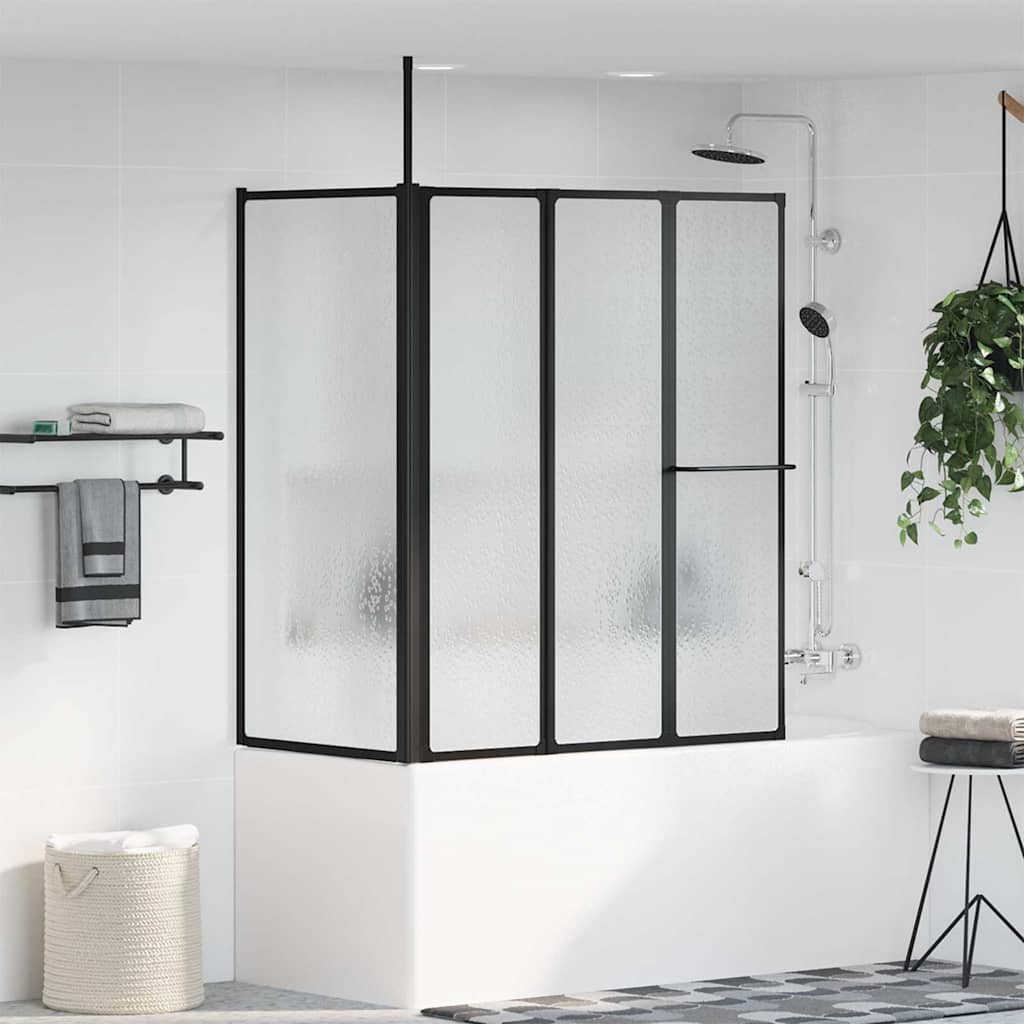 Parete Doccia Altro Nero 120 X 70 X 137 Cm Alluminio