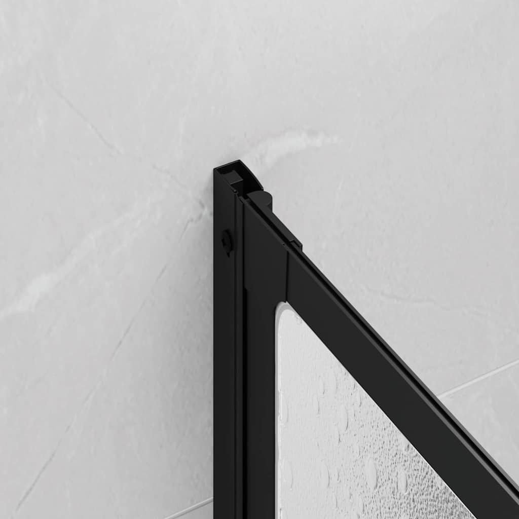 Parete Doccia Nero 120 X 2 X 117 Cm Alluminio - Image 4