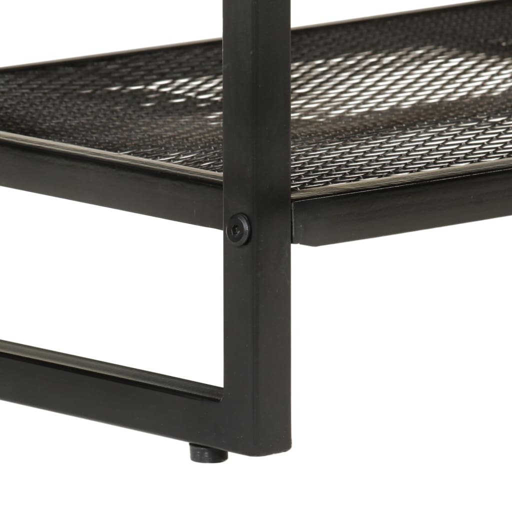 Panca Da Giardino 110x35x45 Cm Legno Massello Di Acacia E Ferro - Image 5