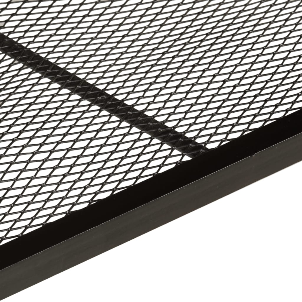 Panca Da Giardino 110x35x45 Cm Legno Massello Di Acacia E Ferro - Image 4