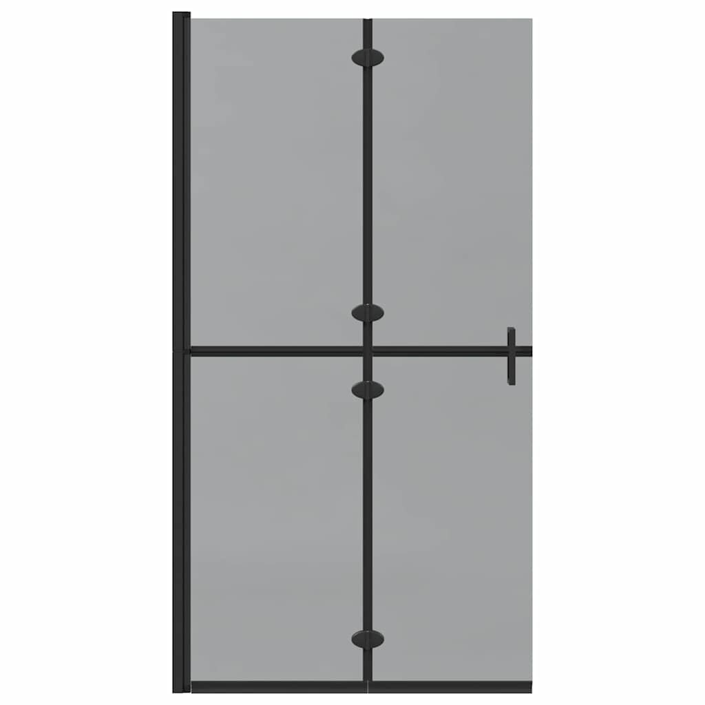 Parete Doccia WalK-In Nero E Trasparente Scuro 100 X 190 cm - Image 5