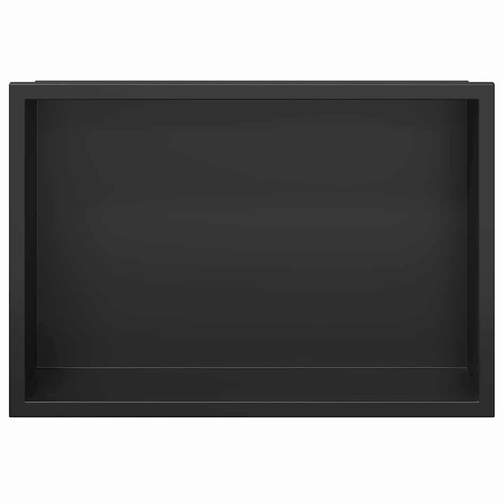 Nicchia Per Doccia Nero 30 X 20 X 9.5 Cm Acciaio Inossidabile - Image 5