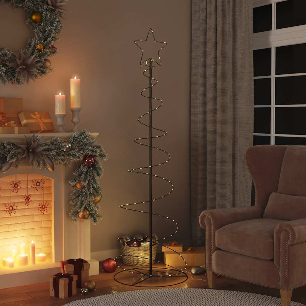 Albero Di Natale A Led 120 Led Bianco Caldo 180 cm