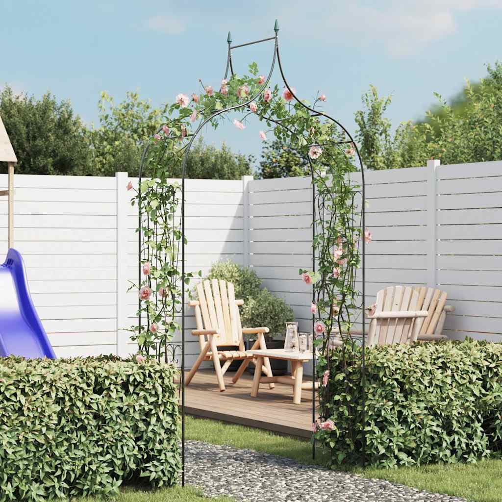 Arco Da Giardino Per Piante Rampicanti Verde Scuro
