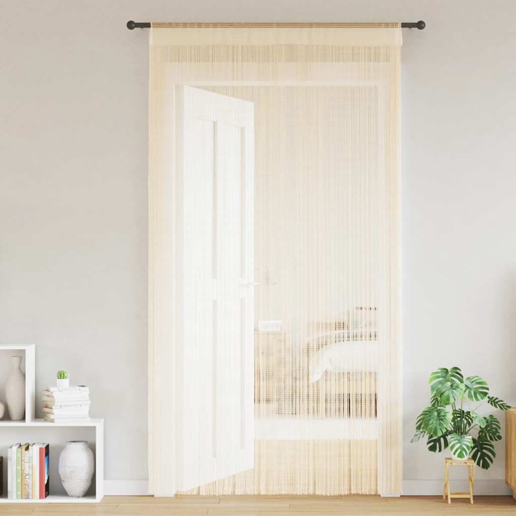 2 Pz Tende A Fili 100x250 Cm Crema