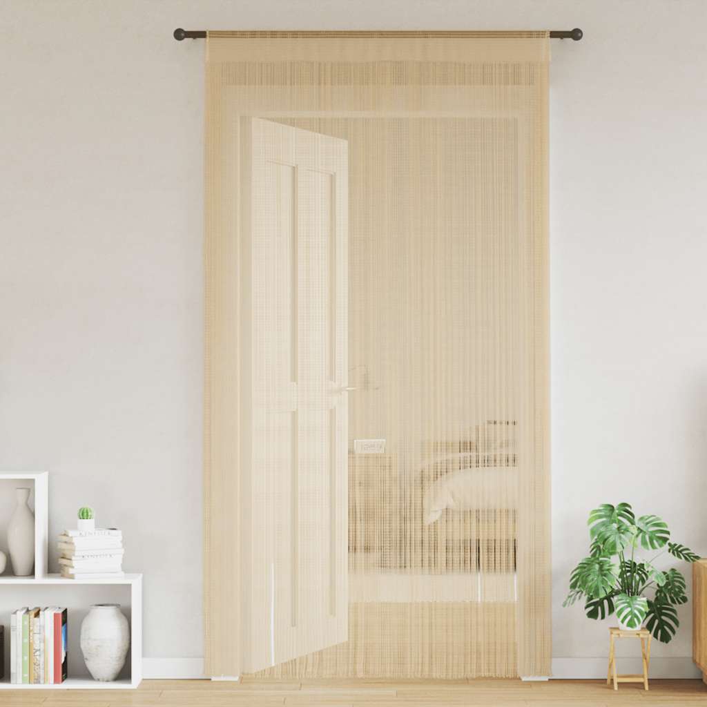 2 Pz Tende A Fili 100x250 Cm Beige