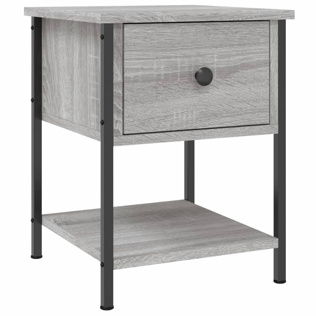 Comodini 2 Pz Grigio Sonoma 34x35,5x45 Cm In Legno Multistrato - Image 3