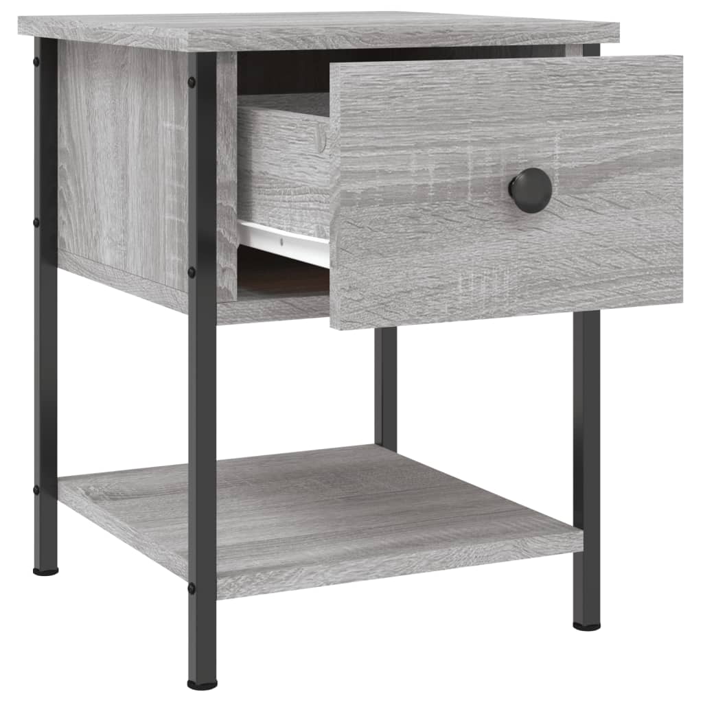 Comodini 2 Pz Grigio Sonoma 34x35,5x45 Cm In Legno Multistrato - Image 5