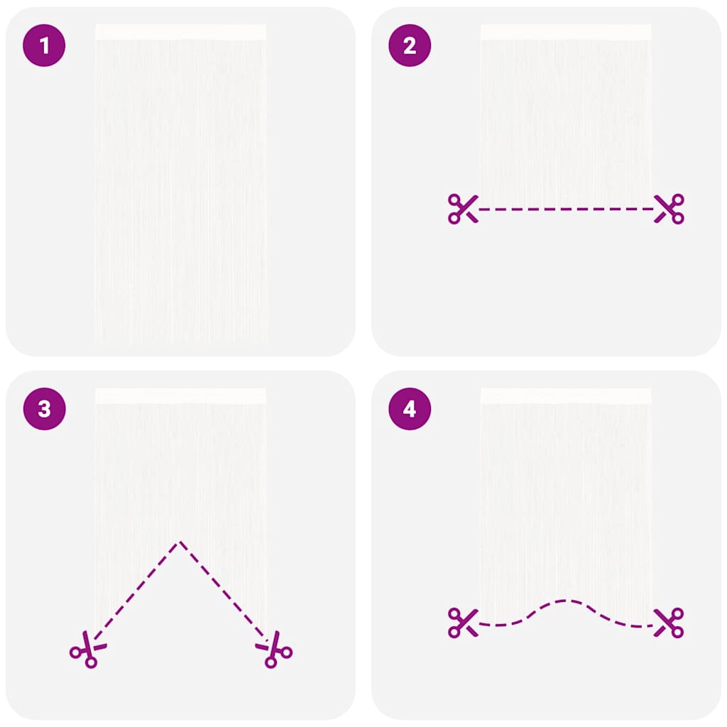 2 Pz Tende A Fili 140x250 Cm Bianche - Image 5