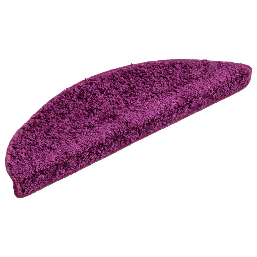 Tappetini Per Scale 15 Pz 56x17x3 Cm Viola Semicircolari - Image 3
