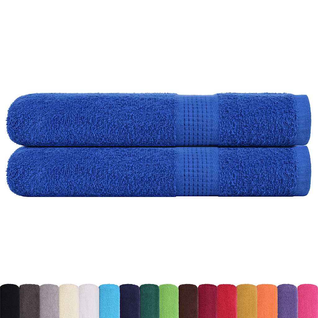 Asciugamani 2 Pz Blu 100x200 Cm 360 G/m² 100% Cotone