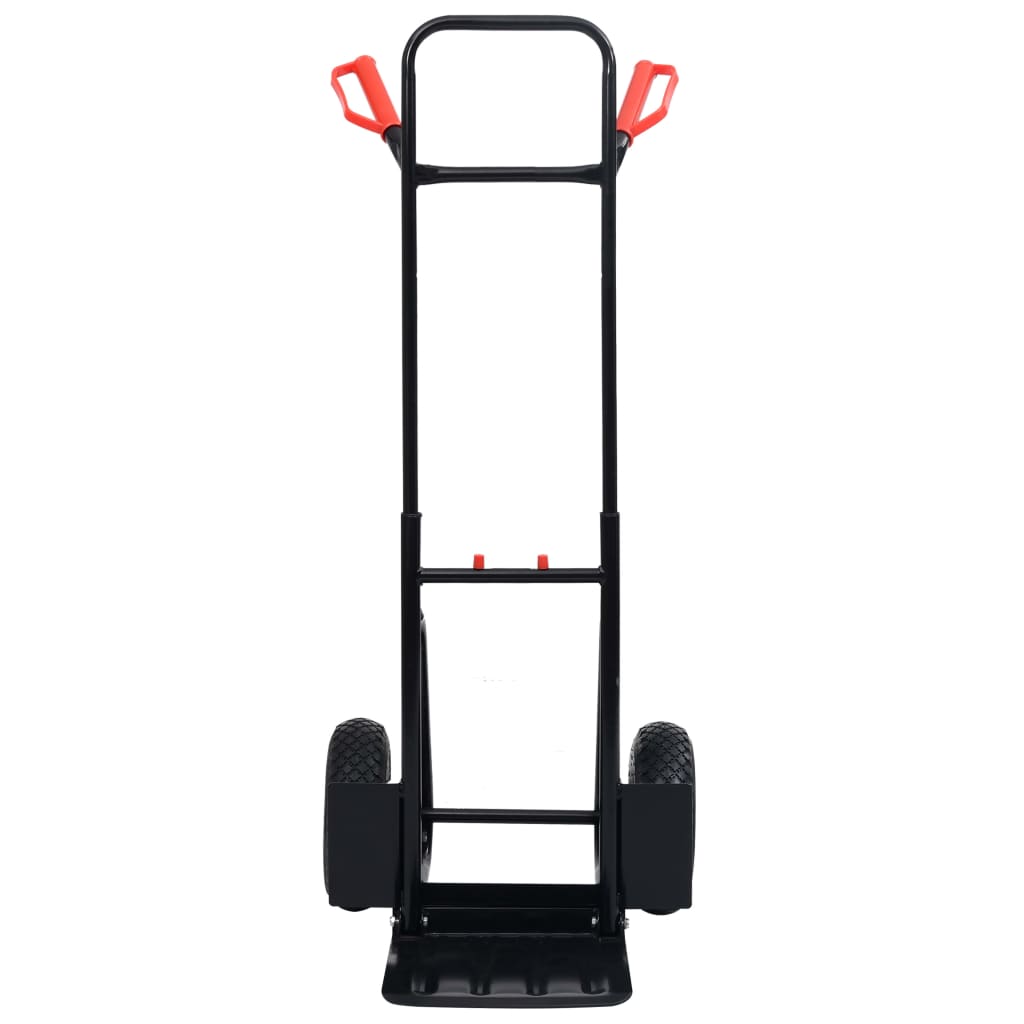 Carrello A Mano Telescopico 200 Kg Nero E Rosso