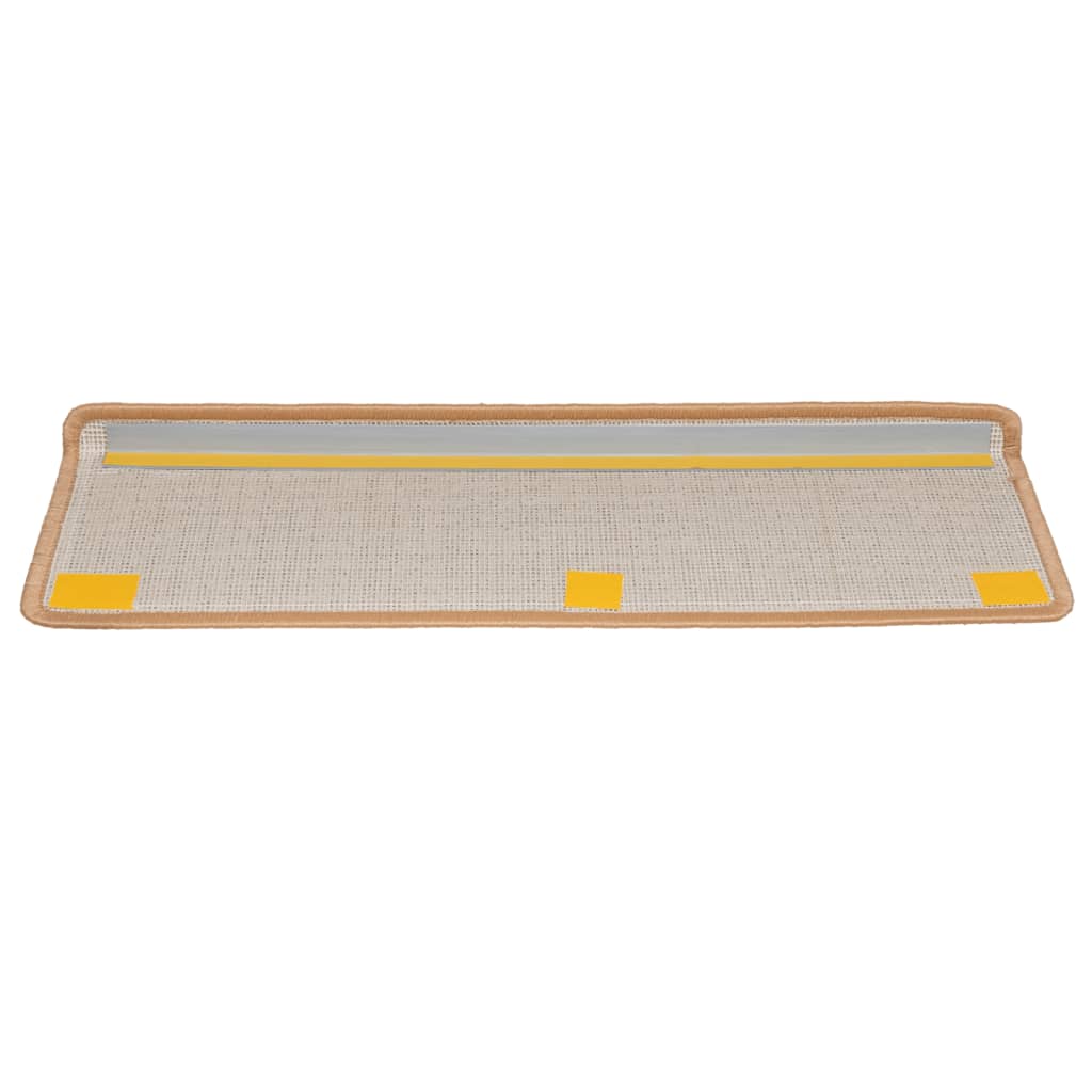 Tappetini Per Scale 10 Pz 65x21x4 Cm Beige Bordo Rettangolare - Image 5