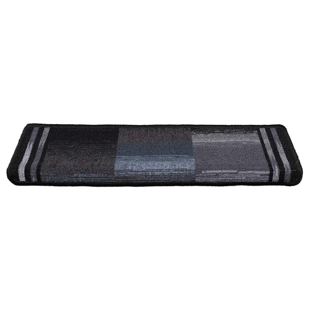 Tappetini Per Scale Autoadesivi 10 Pz 65x21x4 Cm Nero E Grigio - Image 3