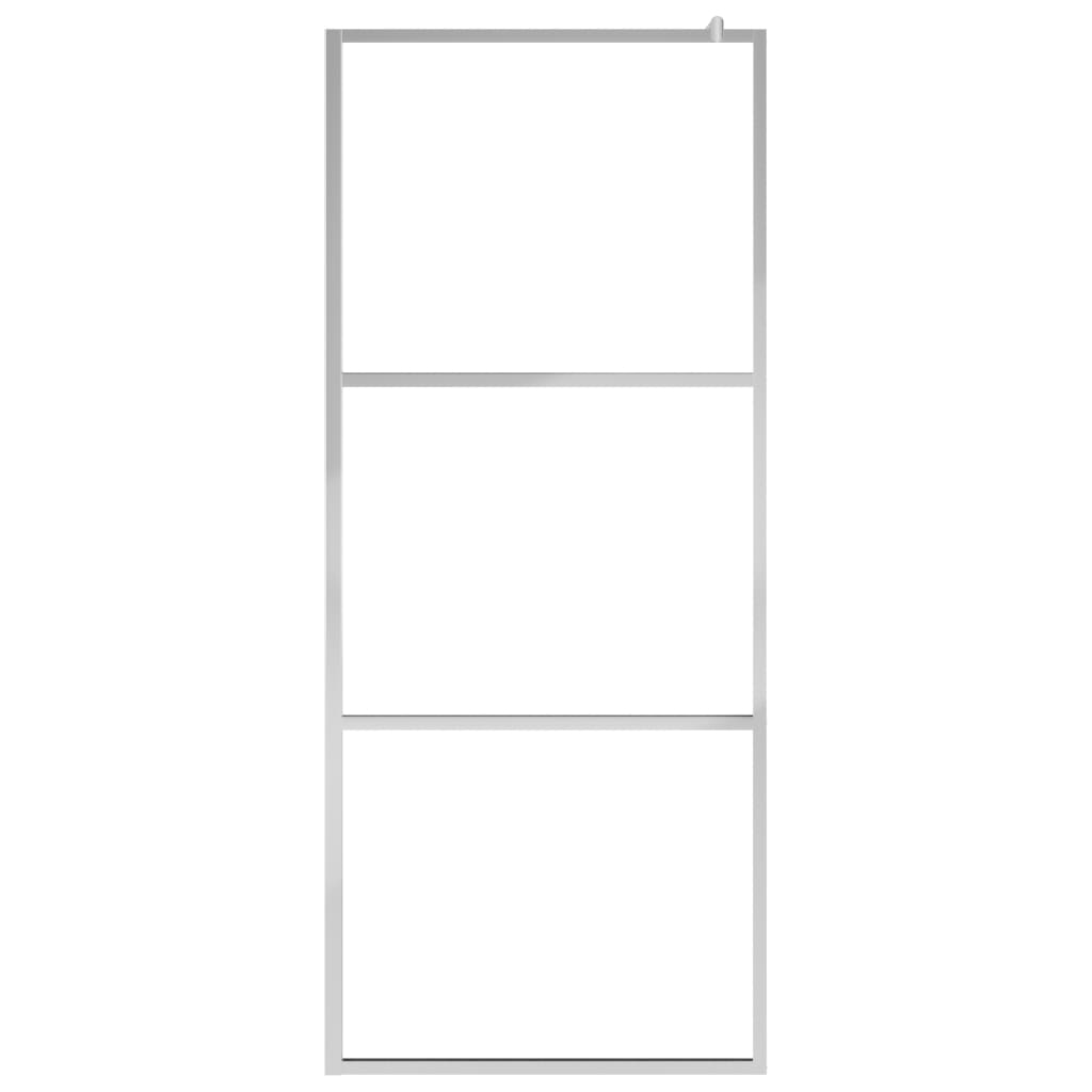 Parete Per Doccia WalK-In In Vetro Trasparente Esg 90x195 cm - Image 3