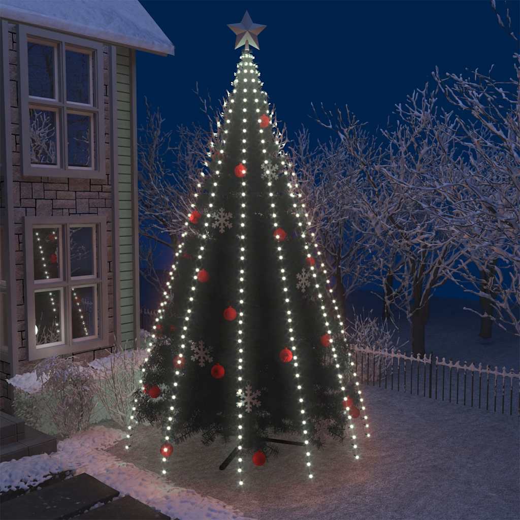 Luci Per Albero 500 Led Bianco Freddo 500 Cm Interno Esterno