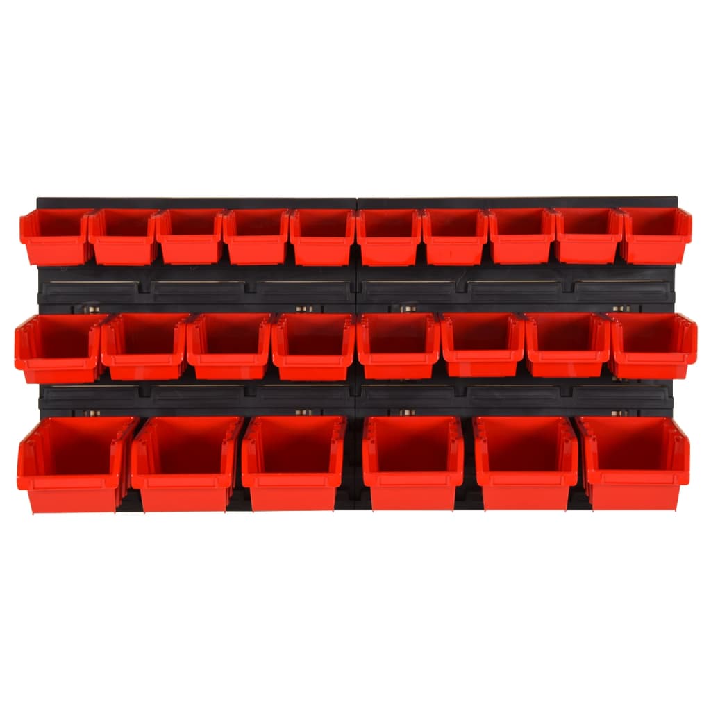 Set Da Officina 26 Pz Rosso E Nero 77x39 Cm In Polipropilene