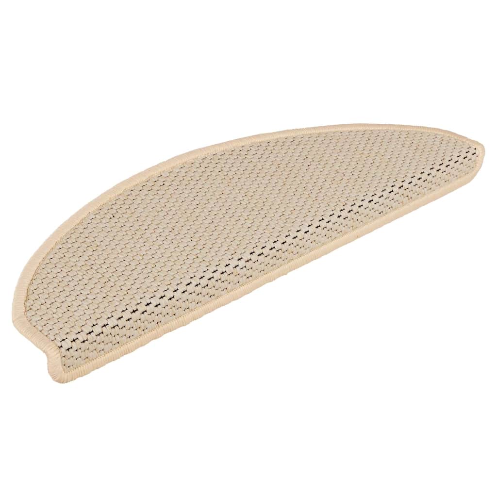 Tappeti Autoadesivi Scale Aspetto Sisal 15 Pz 65x21x4cm Berbero