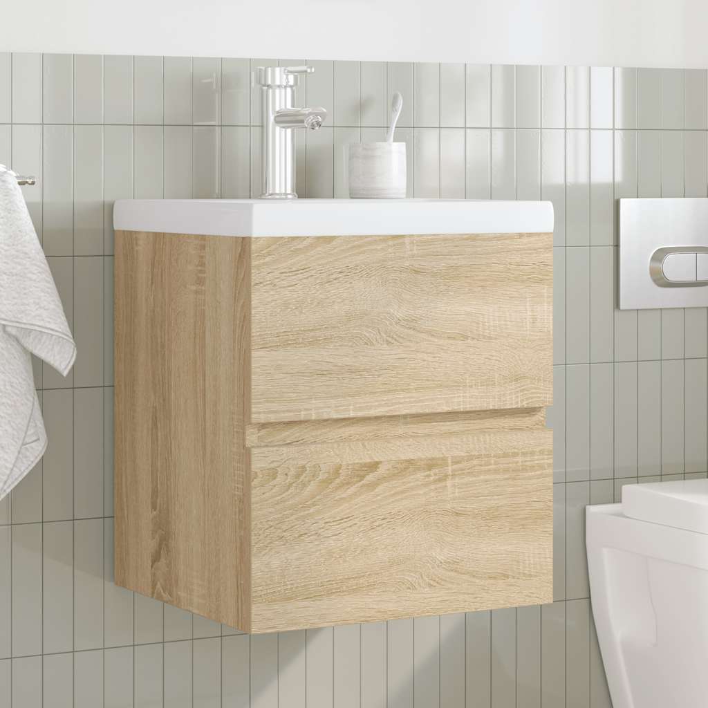 Set Mobili Da Bagno 2 Pz Rovere Sonoma In Legno Multistrato - Image 3