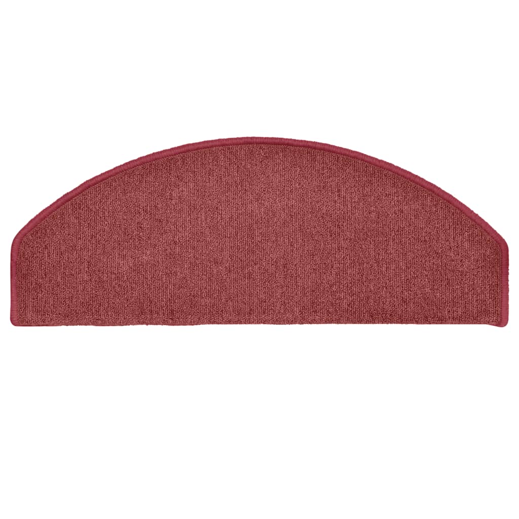 Tappetini Per Scale 15 Pz 65x24x4 Cm Bordeaux Semicircolari Grandi - Image 4