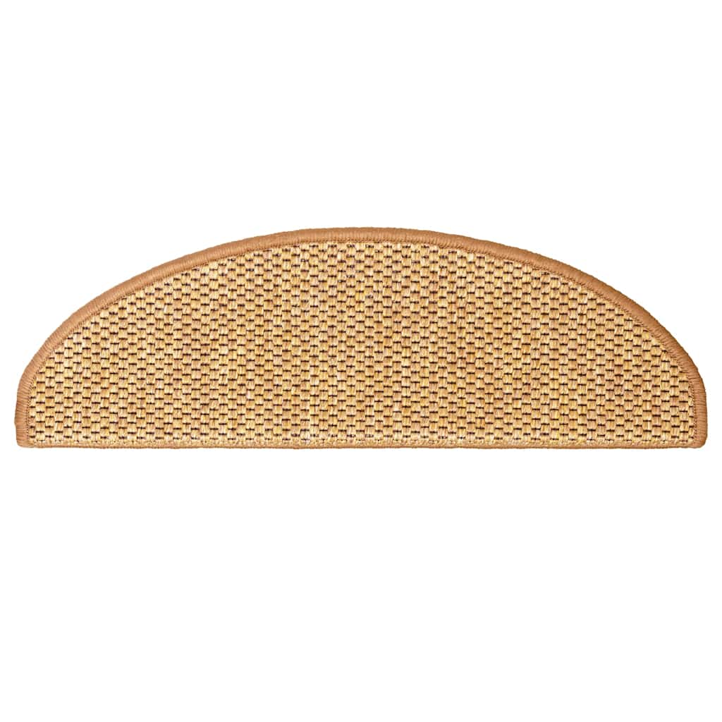 Tappeti Autoadesivi Scale Aspetto Sisal 30 Pz 65x21x4 Cm Sisal - Image 4