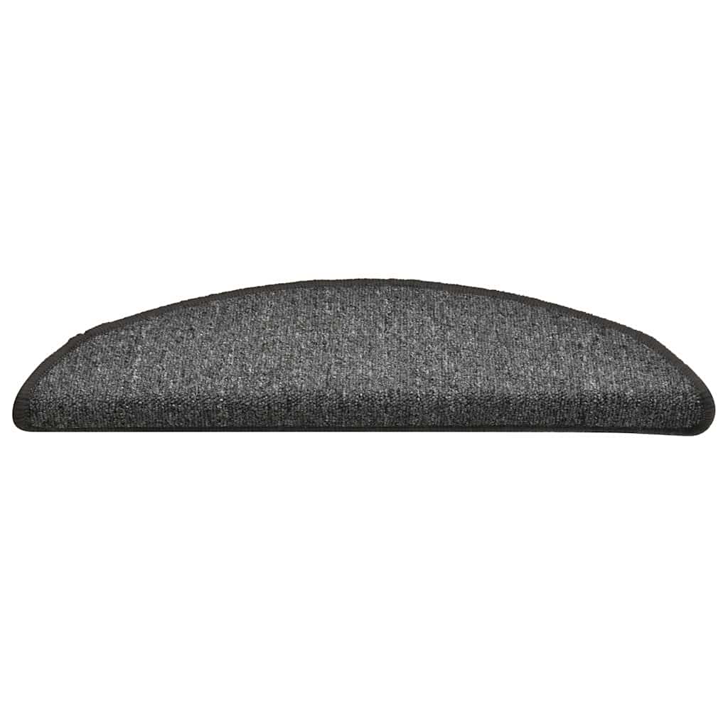Tappetini Per Scale 30 Pz 56x17x3 Cm Grigio Scuro Semicircolari - Image 3