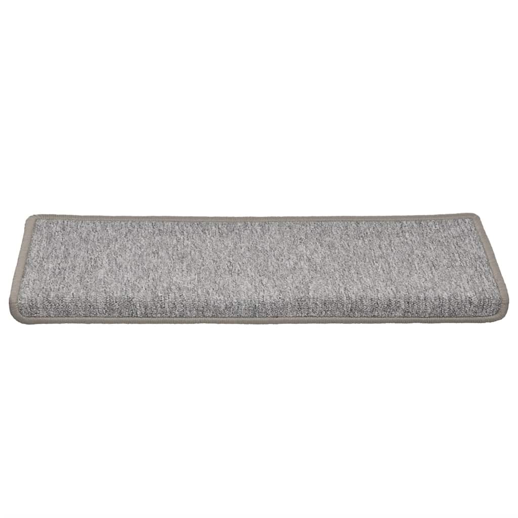 Tappetini Per Scale 30 Pz 65x21x4 Cm Grigio Chiaro Bordo Rettangolare - Image 3