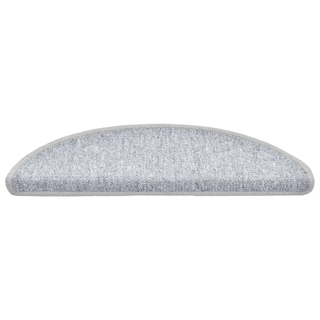 Tappetini Per Scale 20 Pz 56x17x3 Cm Grigio Chiaro Semicircolari - Image 3