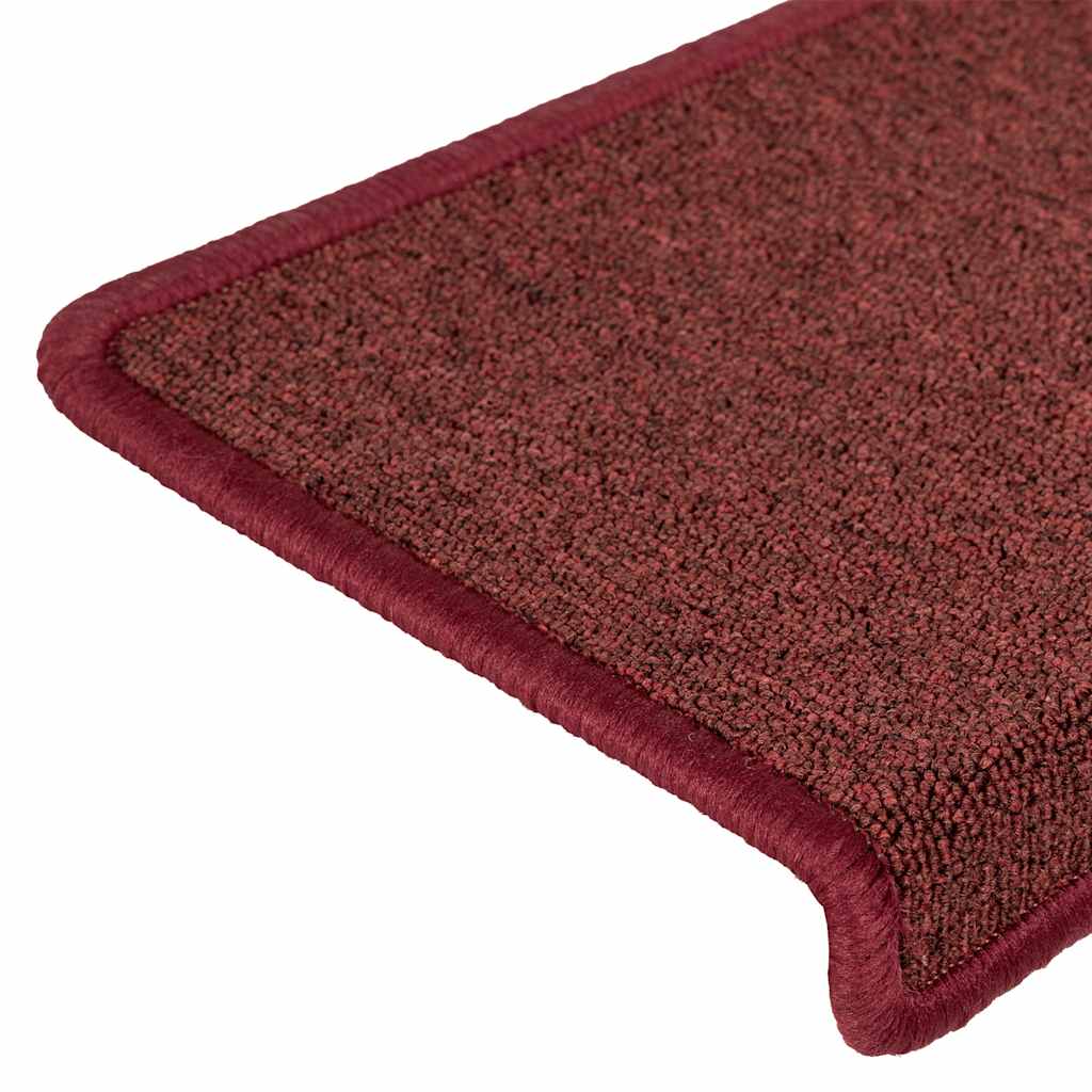 Tappetini Per Scale 30 Pz 65x21x4 Cm Bordeaux Bordo Rettangolare - Image 5