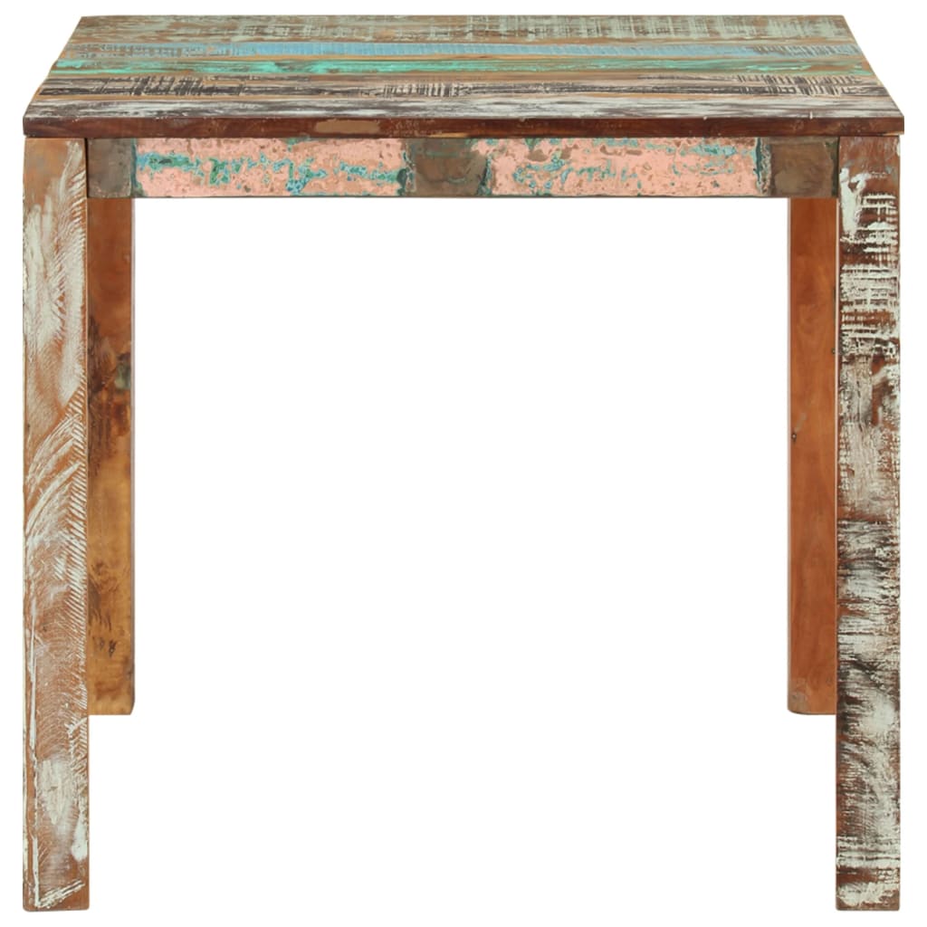 Tavolo Da Pranzo 82x80x76 Cm In Legno Massello Di Recupero