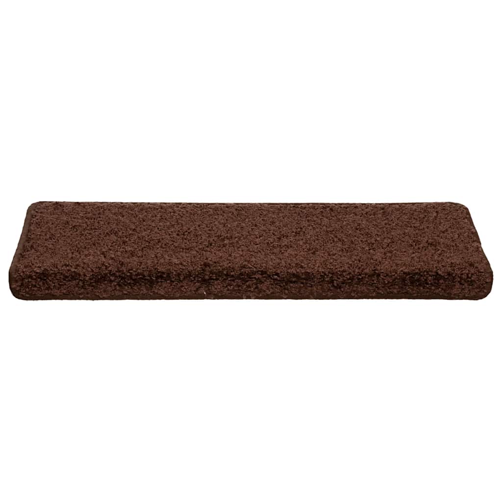 Tappetini Per Scale 20 Pz 65x21x4 Cm Marrone Bordo Rettangolare - Image 3