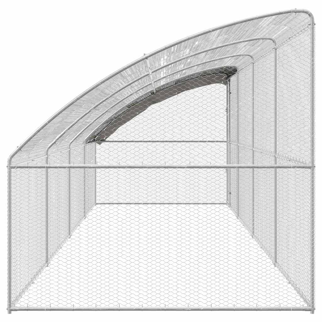 Gabbia Per Polli Argento 800 X 200 X 198.5 Cm Acciaio Zincato - Image 5