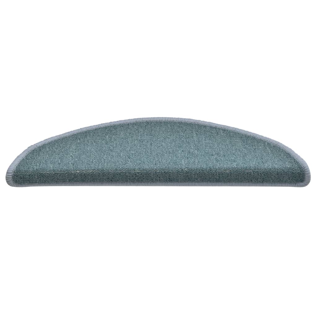 Tappetini Per Scale 15 Pz 56x17x3 Cm Blu Mare Semicircolari - Image 4