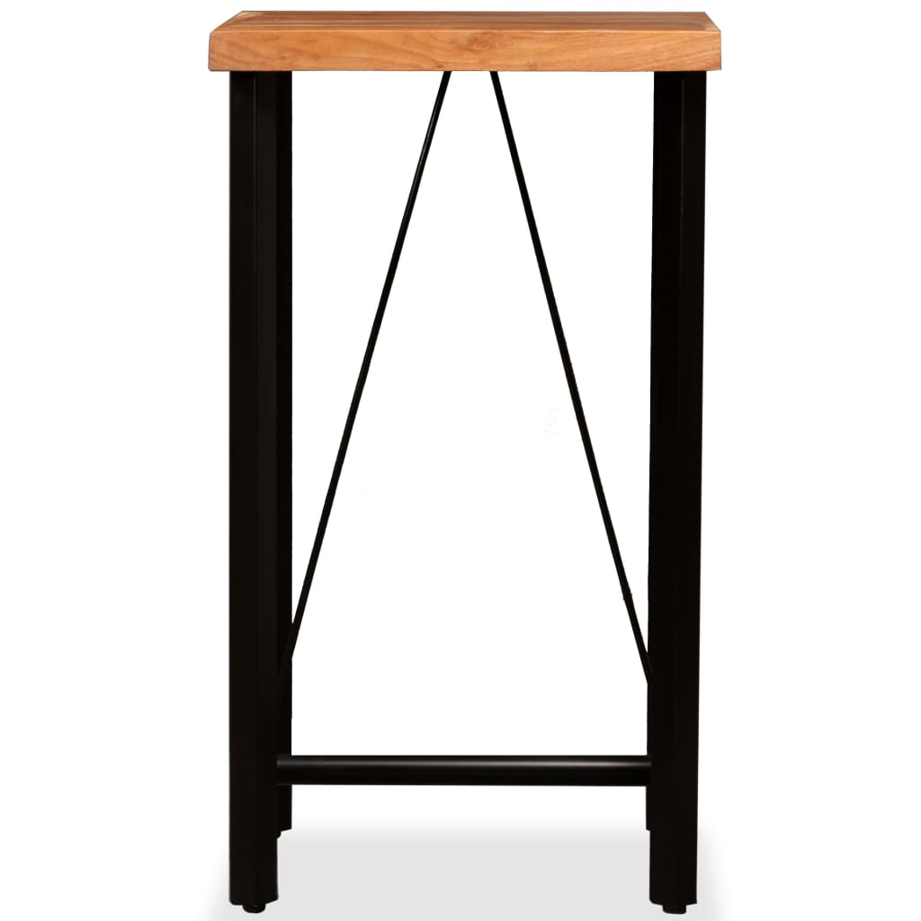 Tavolino Da Bar In Legno Massello Di Acacia 60x60x107 cm