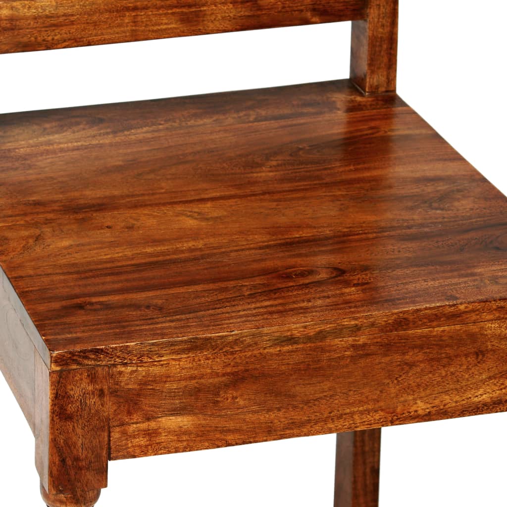 Sedie Da Pranzo 4 Pz In Legno Massello Classiche - Image 4