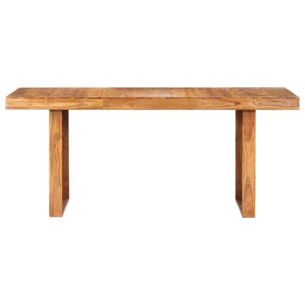 Tavolo Da Pranzo 180x90x75 Cm In Legno Massello Di Acacia