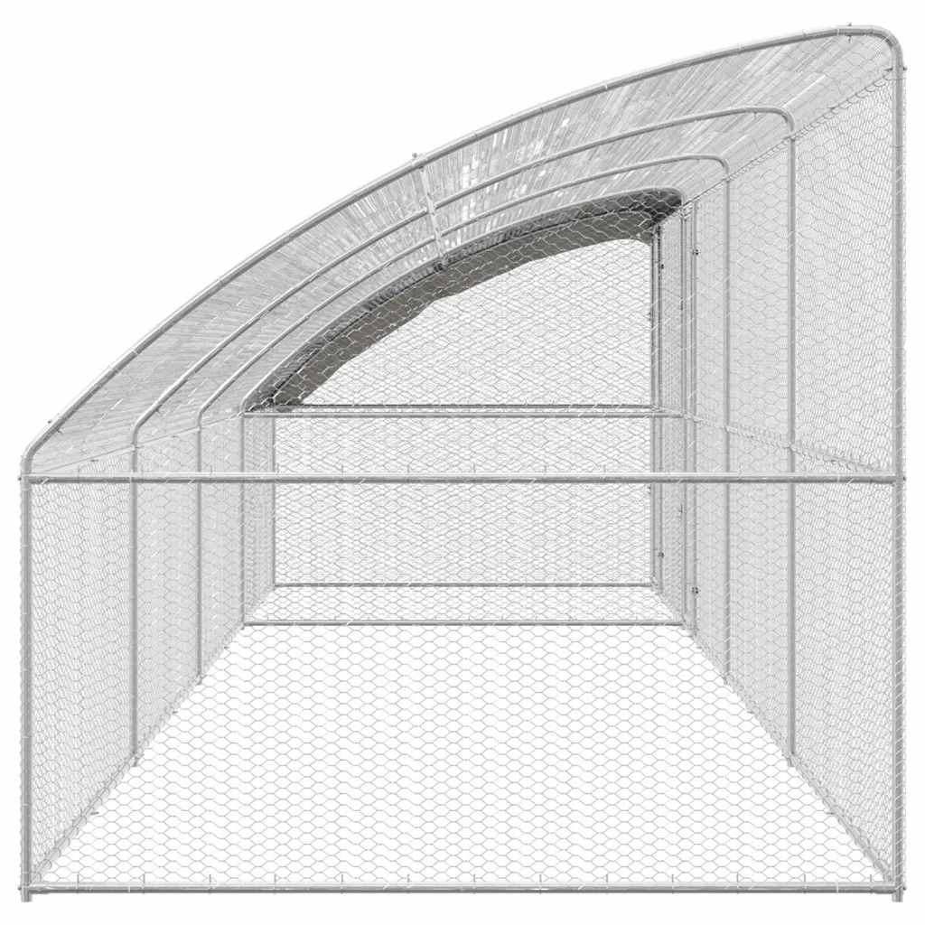 Gabbia Per Polli Argento 800 X 200 X 198.5 Cm Acciaio Zincato - Image 6