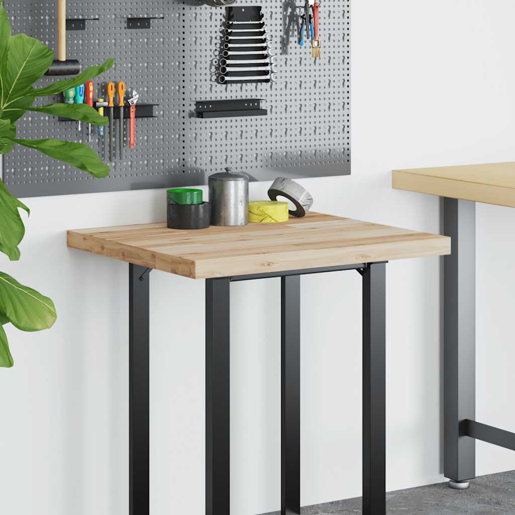 Piano Scrivania Non Trattato 80x60x4cm Legno Massello Di Acacia - Image 3