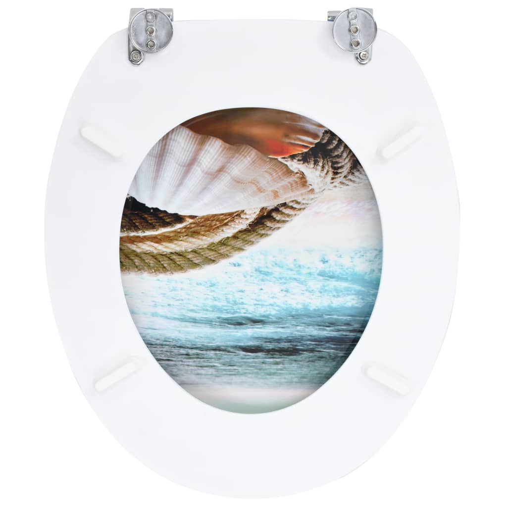 Tavolette Wc Con Coperchi 2 Pz In Mdf Design Conchiglie - Image 5