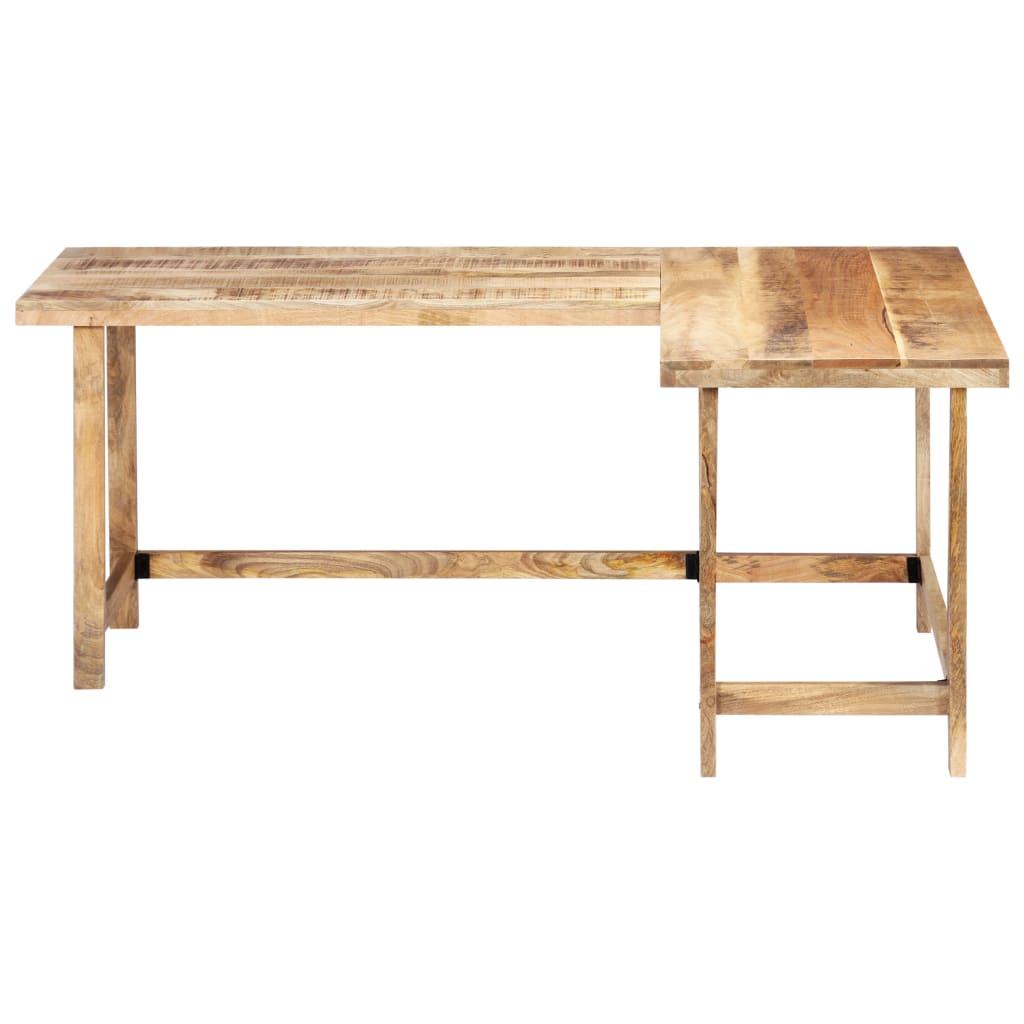 Scrivania 180x120x76 Cm In Legno Massello Di Mango