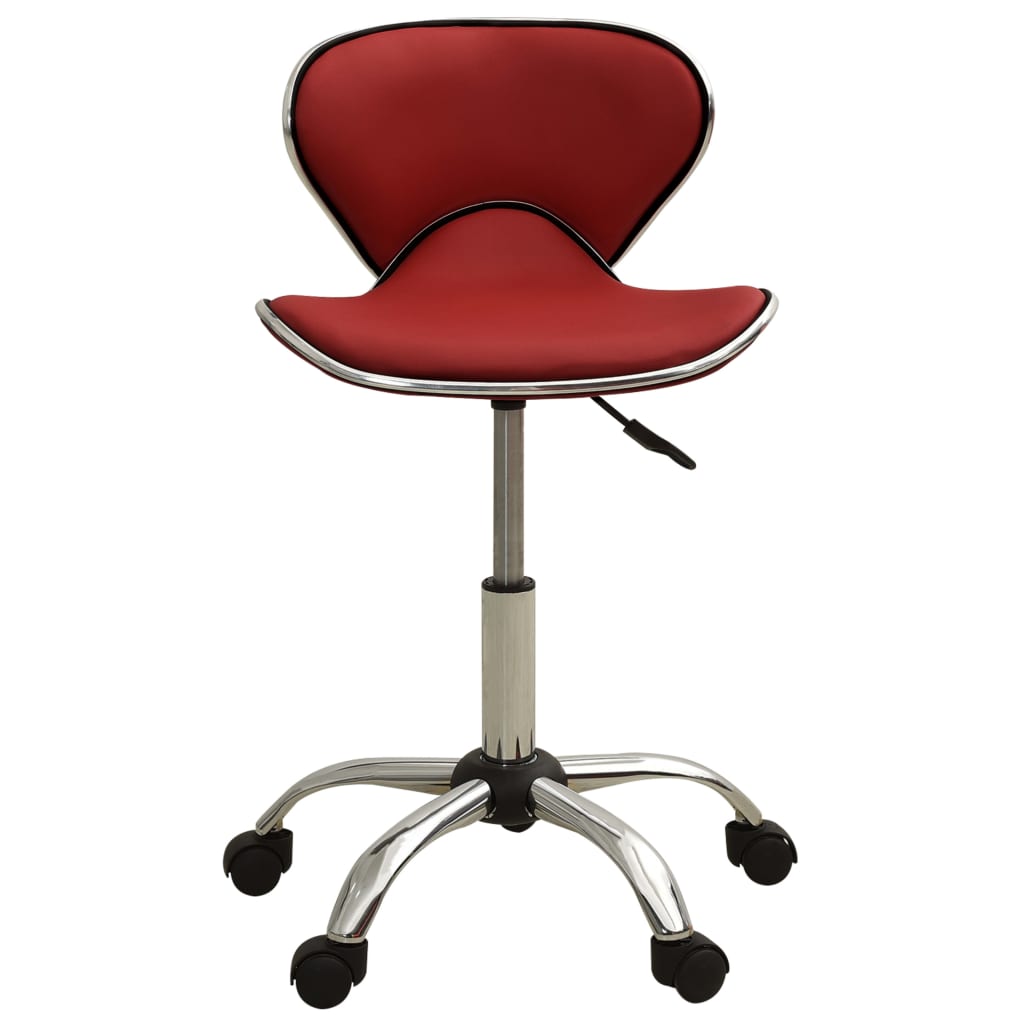 Sedia Da Ufficio Rosso Vino In Similpelle
