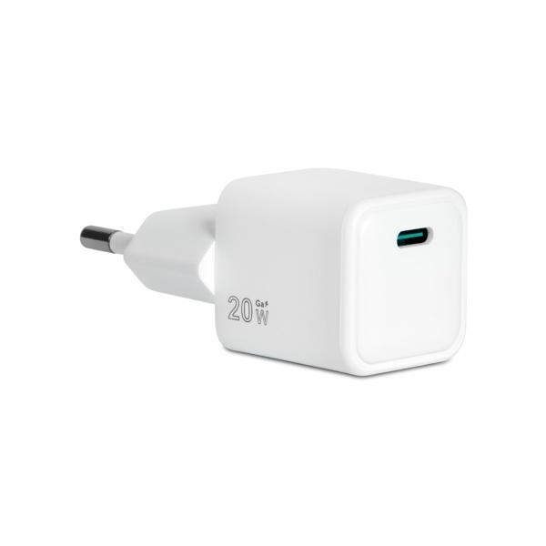 Vultech CC-120pdcugwh - Caricatore Universale 1 Porta TypE-C Pd20 Qc 3.0 Gan  20w - Bianco Dimensioni Compatte