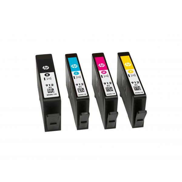 Hp Cart Ink Giallo N. 912xl Per Officejet 8012, 8013, 8014, 8015, 8022, 8024, 8025, 8035 ts
