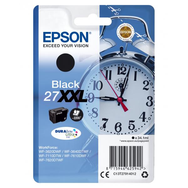 Epson Cart. Ink Nero Xxl Per WF-3620/3640/7110/7610/7620 Serie Sveglia