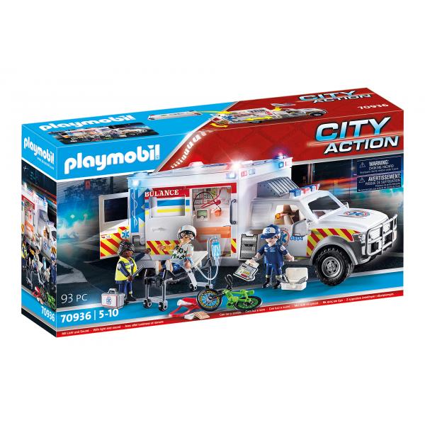 Playmobil - 70936 - Ambulanza Con Soccorritori E Feriti