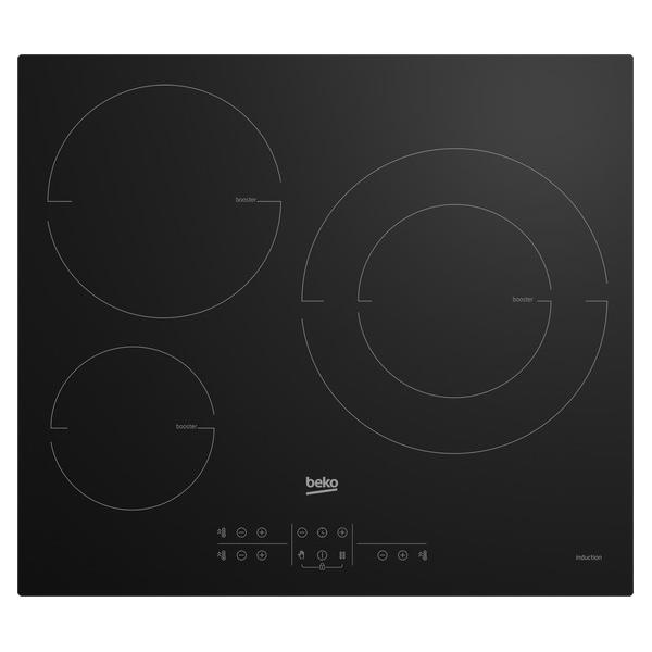 Piano Cottura A Induzione Beko - 3 Fuochi - 58x51 Cm - Hii63200mtb